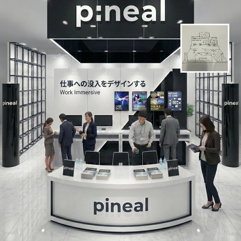 手绘草图转3D展台设计