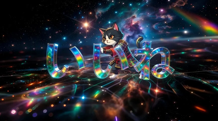 猫押字宇宙特效动画
