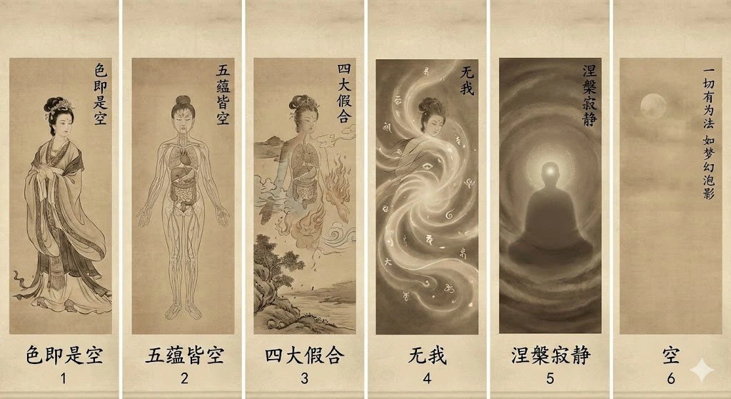 佛学观美至空寂六阶图