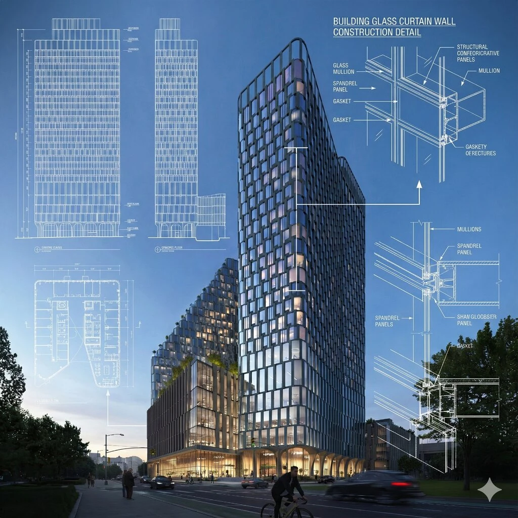 建筑叠加工程图