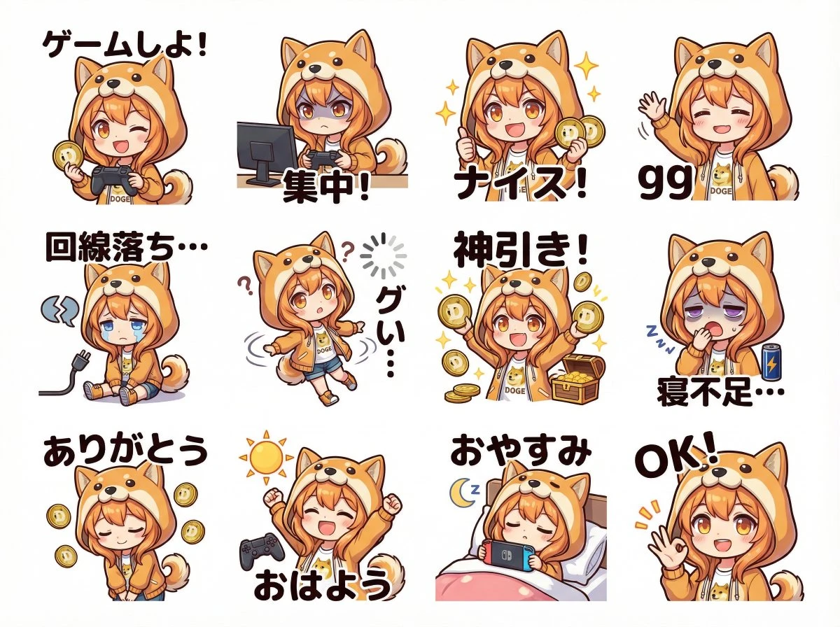 可爱的长尾山雀 LINE 贴图集_1