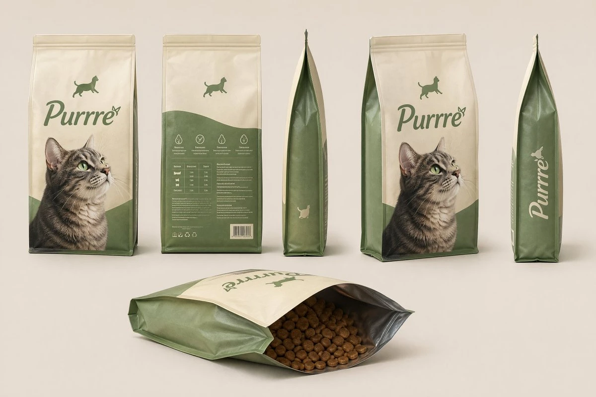 猫粮产品包装设计展示