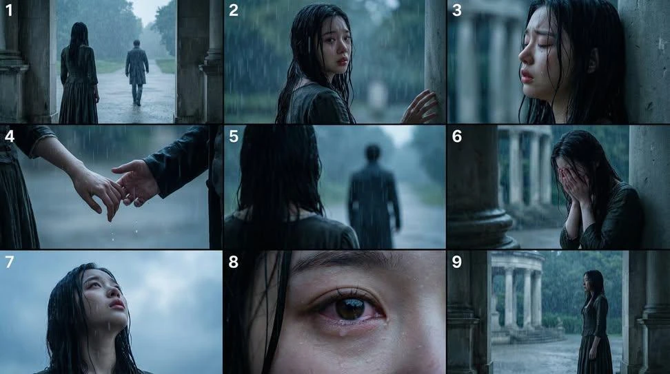 雨中离别情感叙事分镜