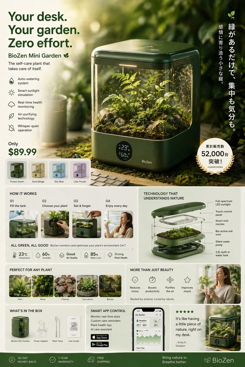 日式极简未来风产品广告