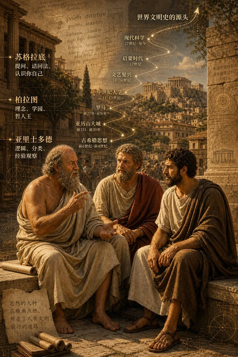 古希腊哲人对话与文明史