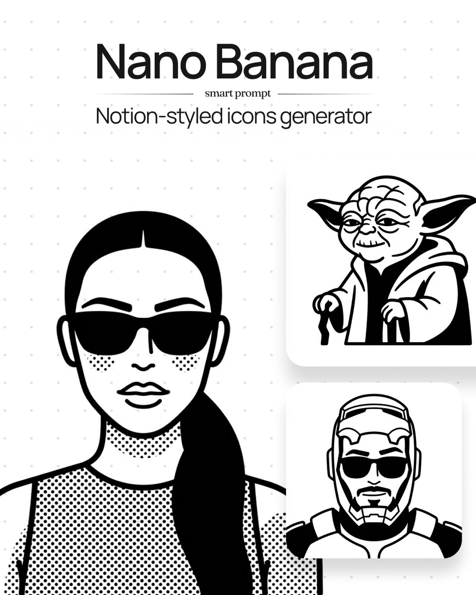 Nano Banana:按需生成Notion风格定制图标