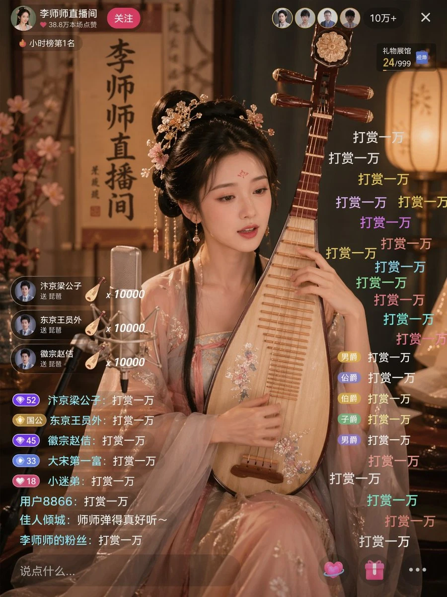 古风主播直播打赏