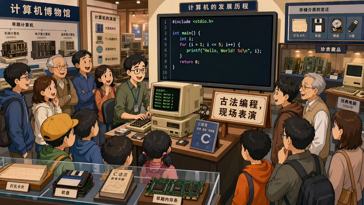 程序员博物馆演示C语言