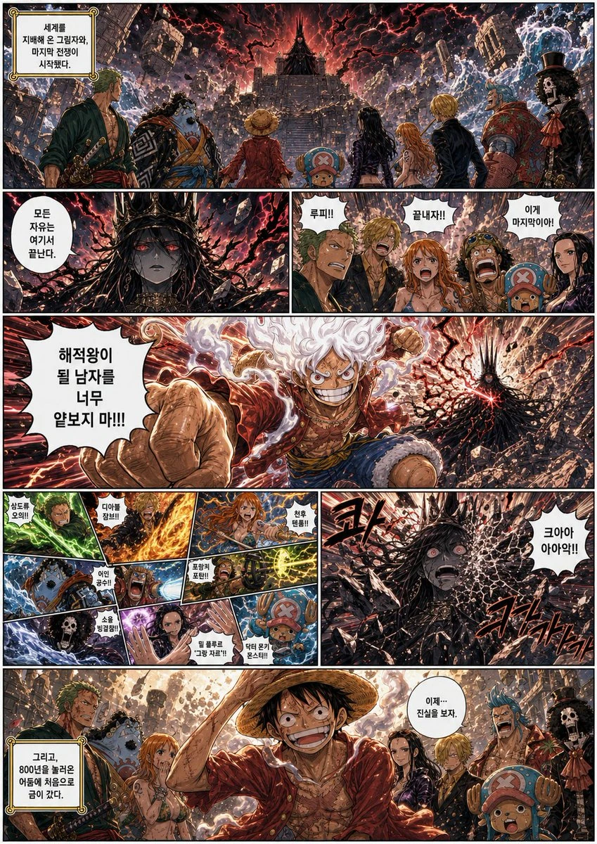 海贼王最终战漫画分镜