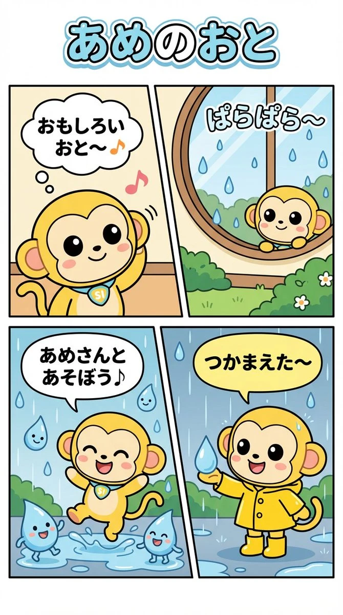 雨中嬉戏小猴漫画
