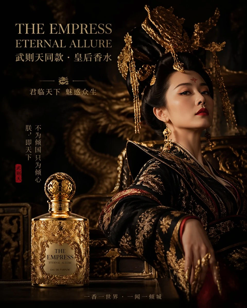 武则天同款皇后香水广告