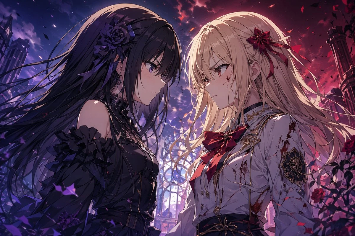 因缘少女动漫插画