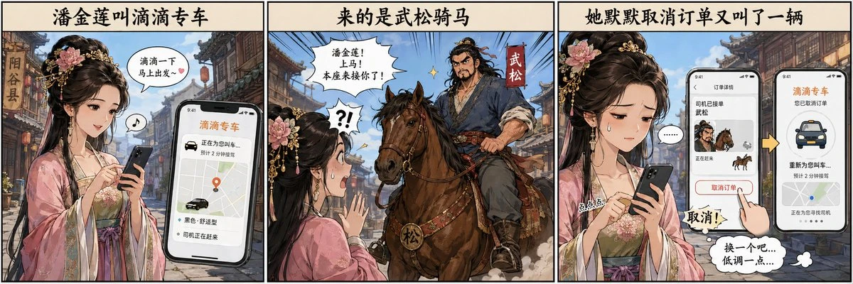 潘金莲叫滴滴专车