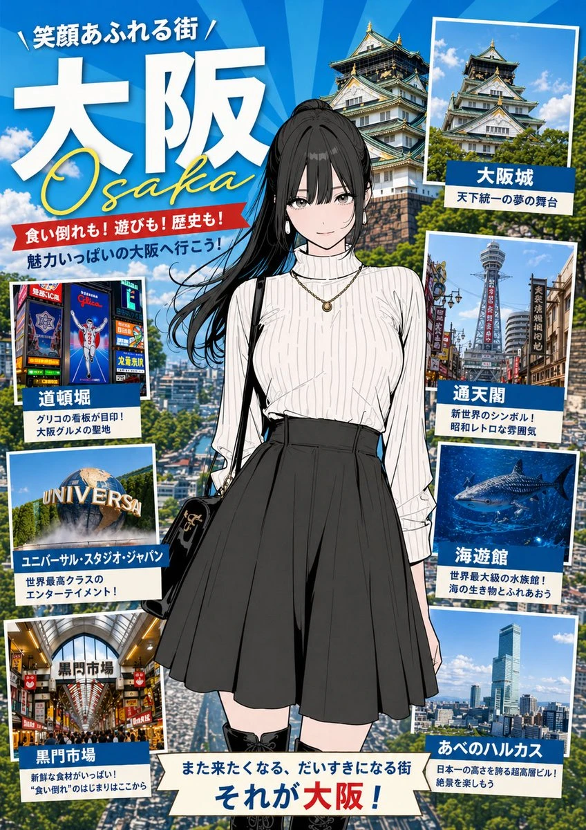 日本城市旅游宣传海报