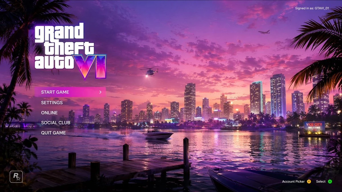 GTA6主菜单UI设计