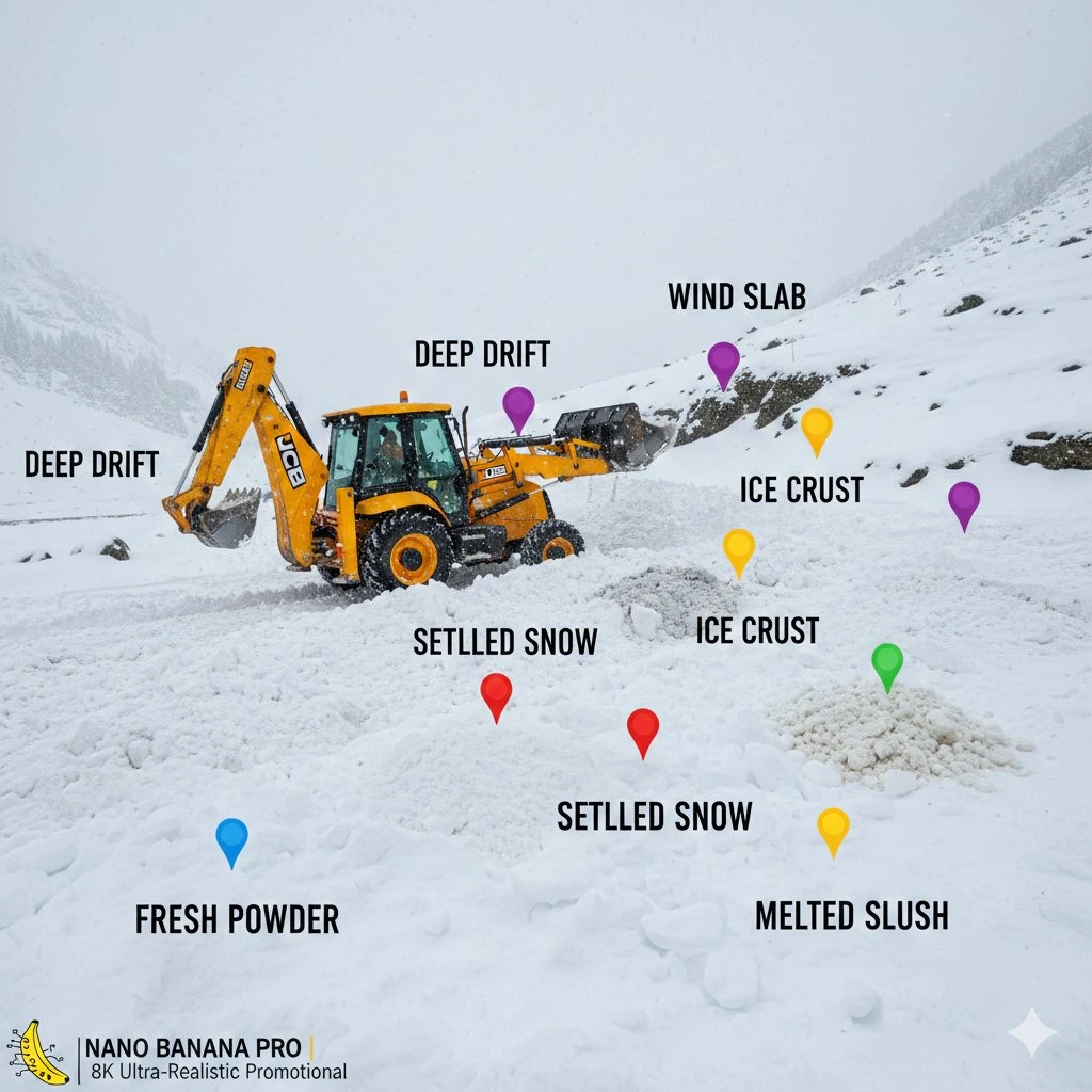 雪地作业类型标注图